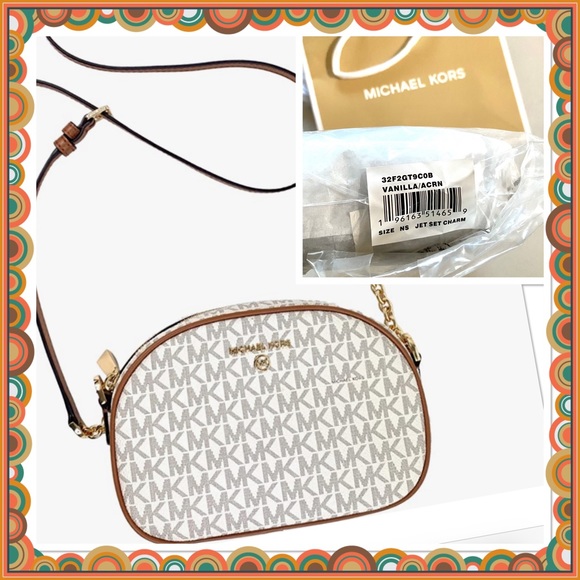 NWT - Michael Kors Jet Set Charm Small Logo Crossbody Bag - Picture 2 of 8